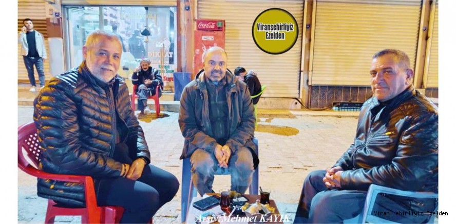 Viranşehir Engelliler Derneği Başkanı Şeyhmus Belca, İsmail Şavlı ve Volkan Kahraman