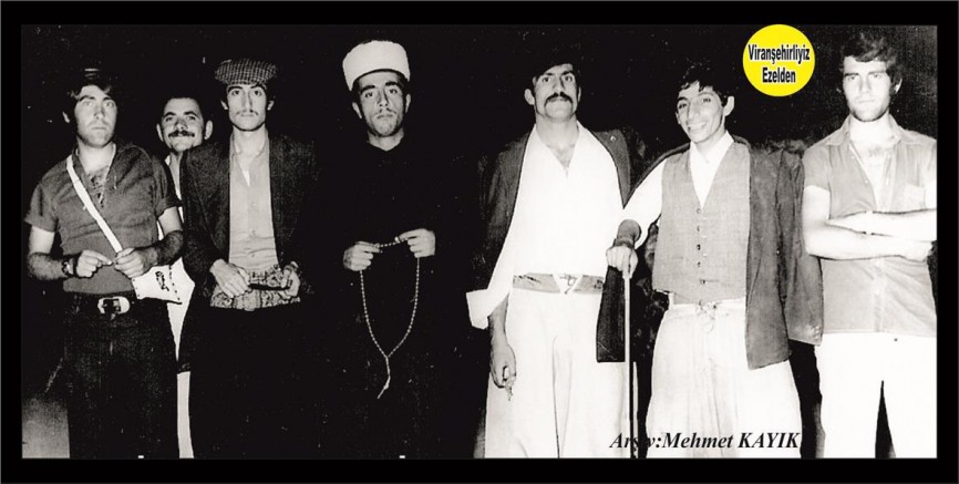 Viranşehir Eski Lale Sinemasında Tiyatro Düzenleyen 1970 li Yılların Döneminden, Sevilen Güzel İnsanlar Sabri Kunt, Necati Duygu, İbrahim Savaş, Fethi Taylan