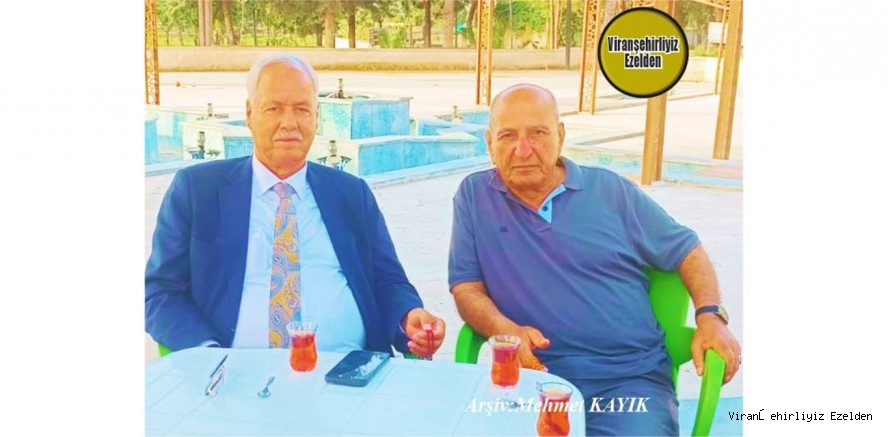 Viranşehir Eyyüpnebi Belediyesi Eski Başkanı Mustafa Çiftçi ve Balıkesir’den Viranşehir Eyyüpnebi Beldesini Ziyarete Gelen Misafiri Sevilen İnsan Hacı İbrahim Can