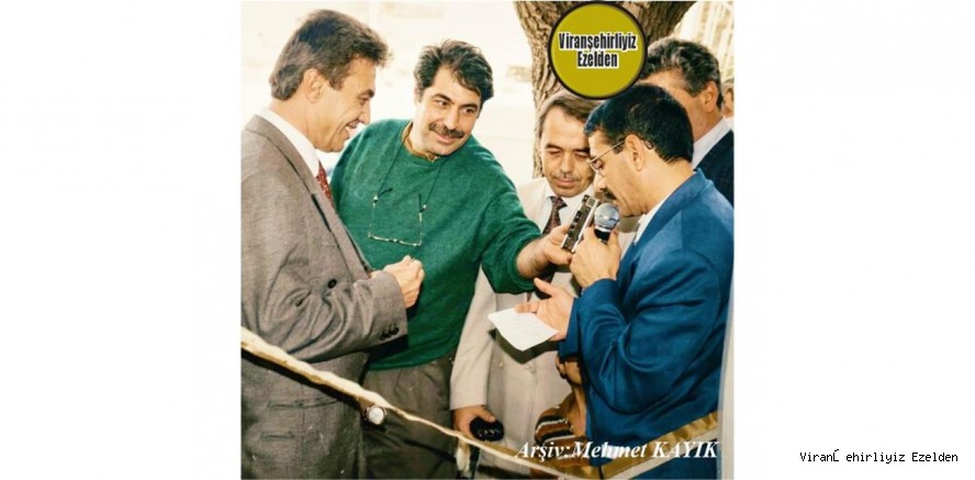 Viranşehir GAP Radyonun Açılış Programına Davet Edilen Dönemin Kaymakamı, Emniyet Müdürü, Usta Gazeteci Merhum Eyyüp Seyrek ve CHP İlçe Eski Başkanı Remzi Taylan