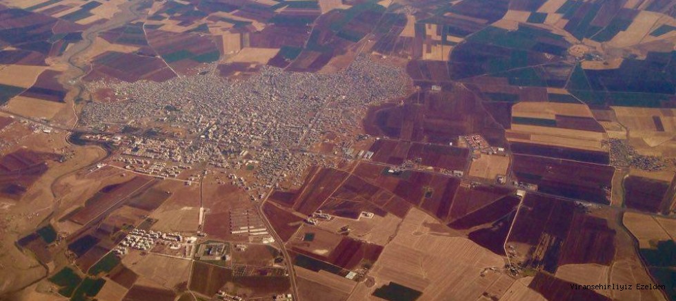 Viranşehir Genel Görüntüsüne Ait Uçaktan Çekilmiş Bir Fotoğraf 