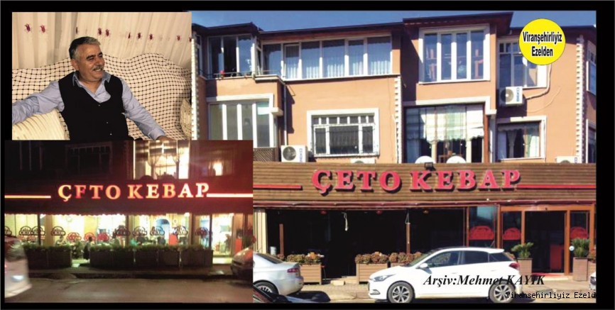 Viranşehir’i İzmit ilinde En Güzel Şekilde Temsil eden Çeto Kebap Salonu İşletmecisi Çetin Zerenoğlu