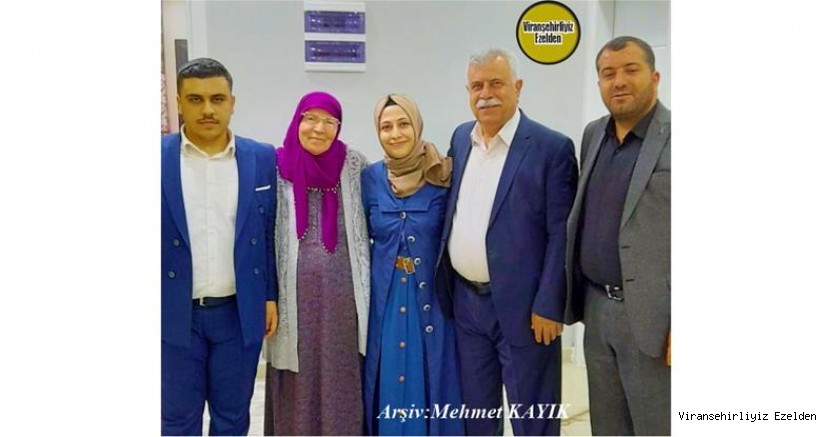 Viranşehir İlçe Milli Eğitim Eski Müdürü, Emekli Müdür Ömer Sağır, Ablası Fatma Öztürk, Yeğeni Fahri Öztürk, Oğlu Zübeyir Sağır Kızı  Hayriye Sağır