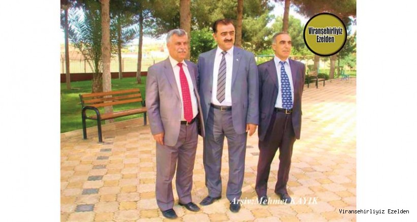 Viranşehir İlçe Milli Eğitim Eski Müdürü Ömer Sağır, İlçe Halk Eğitim Eski Müdürü Mahmut Turgut ve Öğretmen Abdulbaki Özbek