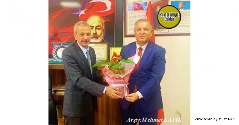 Viranşehir İlçe Milli Eğitim Müdürü İbrahim Yağan ve İmam Hatip Anadolu Lisesi Müdürü Abdulkadir Yolcu
