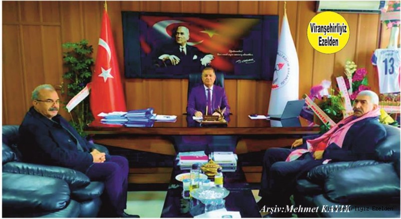 Viranşehir İlçe Milli Eğitim Şube Eski Müdürü Naif Ekinci, Ak Parti Eski İlçe Başkanı Mehmet Ekinci ve İlçe Milli Eğitim Müdürü İbrahim Yağan