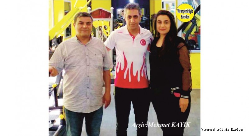 Viranşehir’in Elit Spor Salonlarından Lion Fitness Salonu Yöneticisi Eyyüp Göl, Yenişehir Mahallesi Muhtarı Mithat Güllü ve Diyetisyen Hocamız Nazlı Yol
