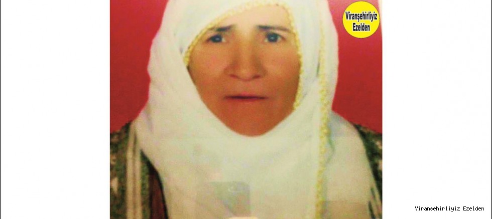 Viranşehir Kale Mahallesi Tepeüstünde Hamra Ana olarak tanınan, Sevilen Güzel İnsan Merhume Hamra Can