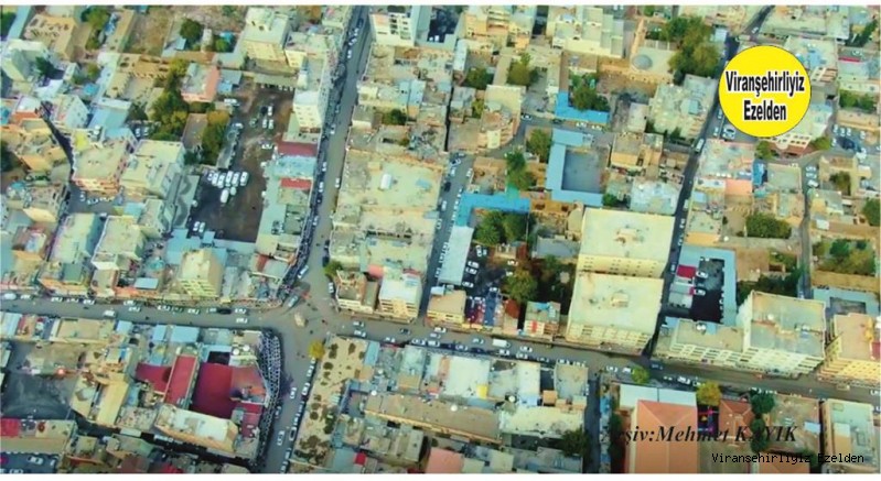Viranşehir Kale Mahallesi Üst taraftan çekilmiş Bir Fotoğrafı