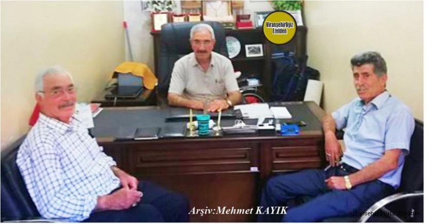 Viranşehir Kaymakamlık Yazı İşleri Emekli Müdürü Mahmut Eren, Belediye Emekli Ambar Memuru Ahmet Yumlu ve Mehmet Tatar