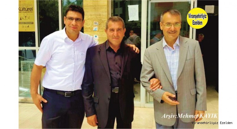 Viranşehir Kaymakamlık Yazı İşleri Müdürü Haşim Yıldız, Sosyal Yardımlaşma ve Dayanışma ve Vakfı Müdürü Mehmet Özbilek ile Viranşehir Enegelliler Derneği Başkanı Şeyhmus Belca