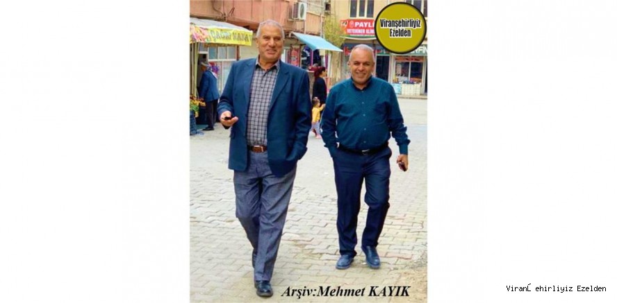 Viranşehir Kızılay İlçe Başkanı Abdulkerim Etli ve Yıllardan Beridir Dostu Olan Arkadaşı Mehmet Yüzücü(Hamme Yüzücü)