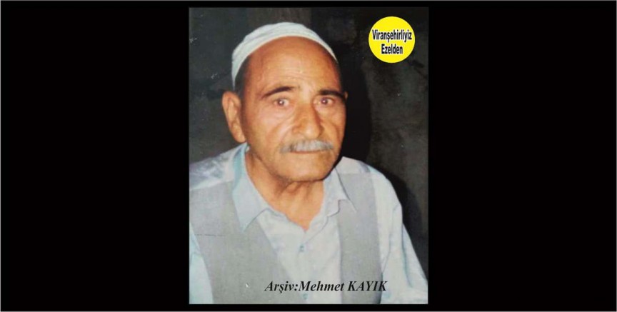 Viranşehir'li Hemşehrimiz Viranşehir’de Müslümê Mellê Reş Olarak Tanınan, Sevilen İnsan Merhum Müslüm Can 