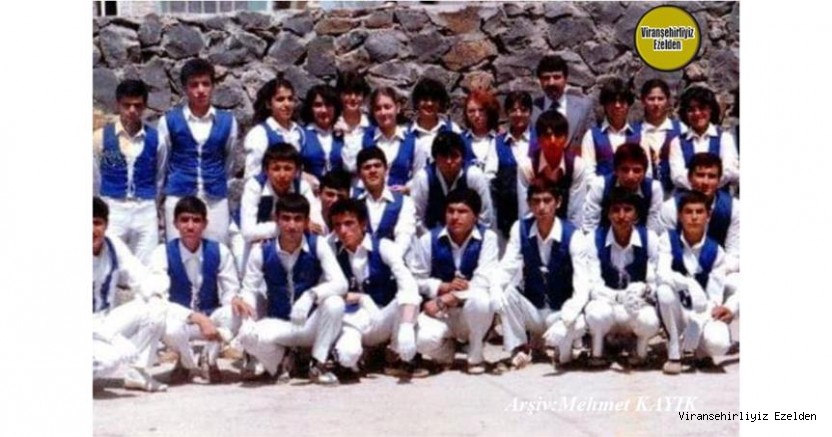  Viranşehir Lisesi Bando Eski Takımı Öğrencilerinden, Mustafa Kalender, Mehmet Yıldız, Şakir Yeğen, Öğretmen Hıdır İncir, Ahmet Güner