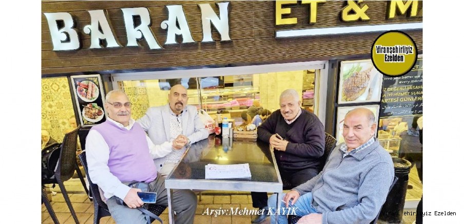 Viranşehir Lisesi Eski Öğrencilerinden, Emekli Öğretmen Ahmet Sert, Mehmet Yavuzkaplan, Şeyhmus Şeran ve Mahmut Badem