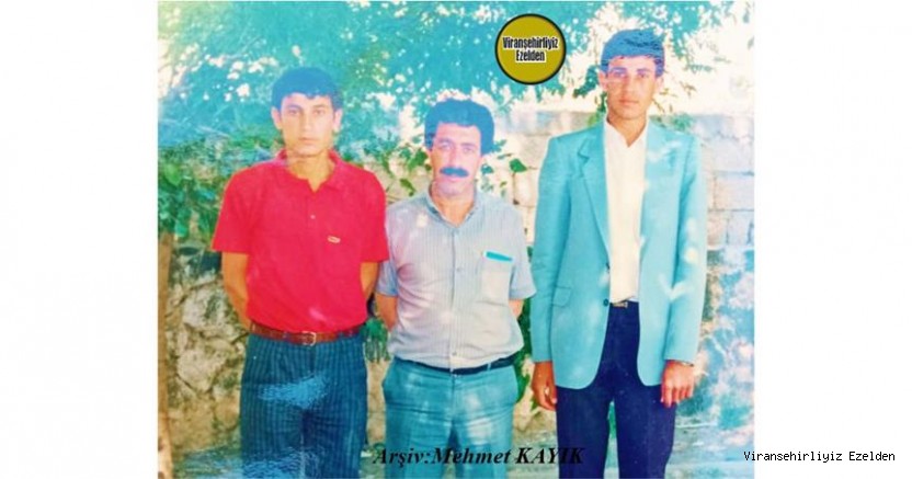Viranşehir Lisesi Eski Öğrencilerinden Merhum Mehmet Topkan, Biyoloji Öğretmeni Şinasi Kal ve Cuma Aktaş