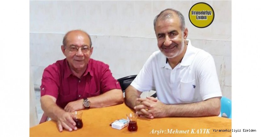 Viranşehir Lisesi Eski Öğretmenlerinden Sevilen İnsan Öğretmen Mehmet Ulutaş ve Eski Öğrencisi Mehmet (Durri) Coşkun