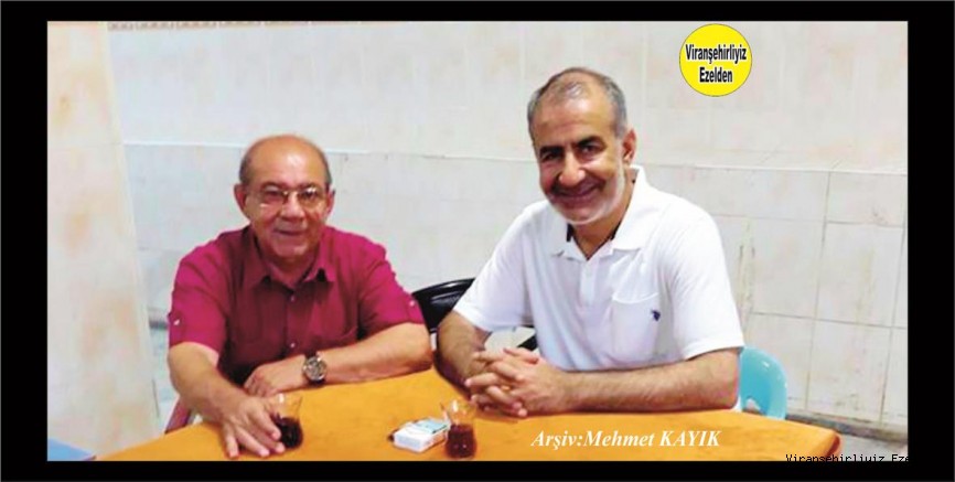 Viranşehir Lisesinde Yıllarca Öğretmenlik yapmış, Sevilen Öğretmen Mehmet Ulutaş ve Eski Öğrencisi Mehmet Coşkun