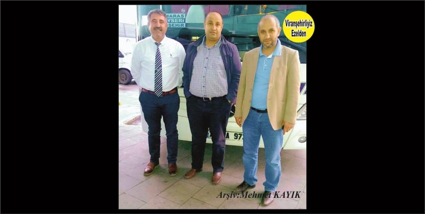 Viranşehir otogarında otobüs Sektörünün Başarılı İsimlerinden Mithat Çetiner, Münir Esmer ve Celalettin Ulutaş