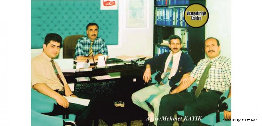 Viranşehir Sakarya İlkokulu Eski Müdürü Mahmut Turgut, Nihat Gözen, Abdulkadir Yolcu ve Mehmet Ata Süve