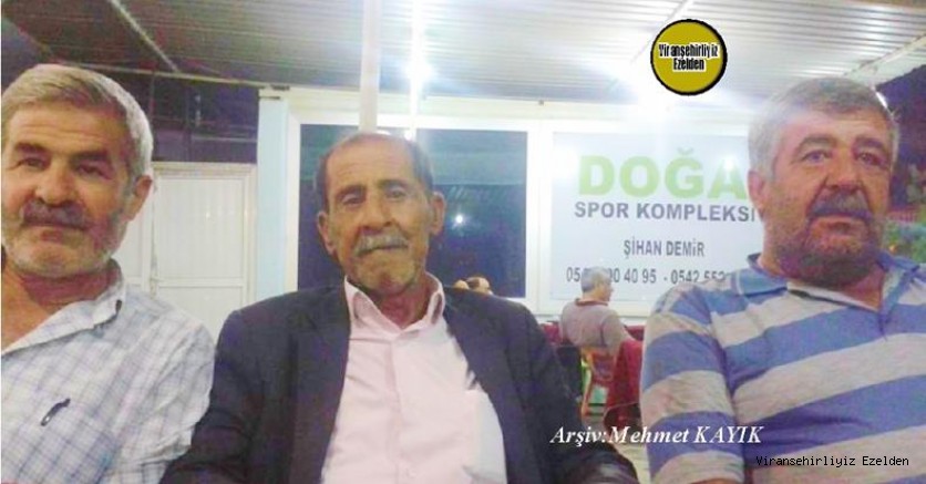 Viranşehir Sanayi Sitesinde Yıllarca Esnaflık yapmış, Sevilen İnsan Merhum Mehmet Sapan(Hamme Usta), Merhum Ali Aslandağ ve Merhum Mehmet Kolbudak(Apa)