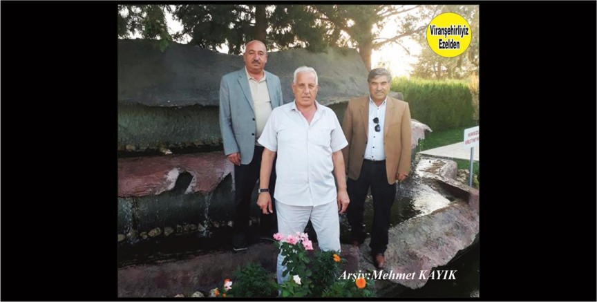 Viranşehir Sanayi Ticaret Odası Eski Başkanı İşadamı Abdulhalim Tepret, Muhtar Hadi Yüksel ve Hacı Cuma Koyuncu
