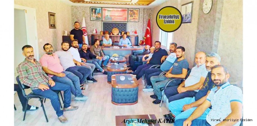 Viranşehir Sanayi ve Esnaf Odası Başkanı Mustafa Bayrak ve Traktör Tamir Ustası Esnafları