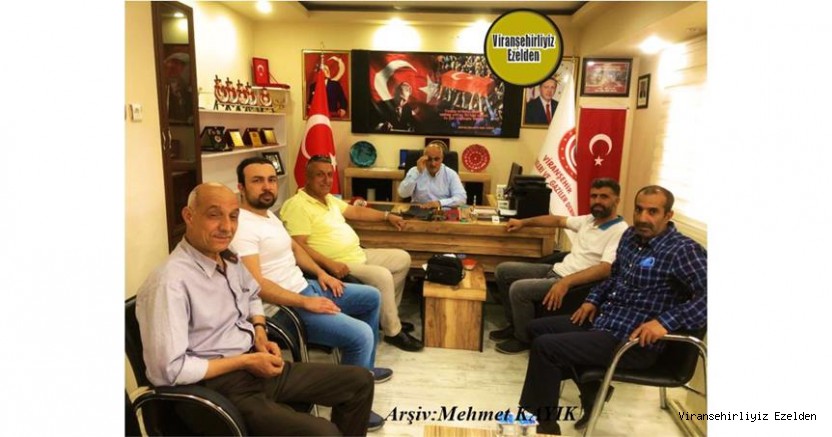 Viranşehir Şehit ve Gazi Aileleri  Derneği Başkanı Seyyid Mücahit Seyyit(Danal), Adnan Ayaz, Mahmut Seyyit(Denel), Ahmet Baği ve Arkadaşları