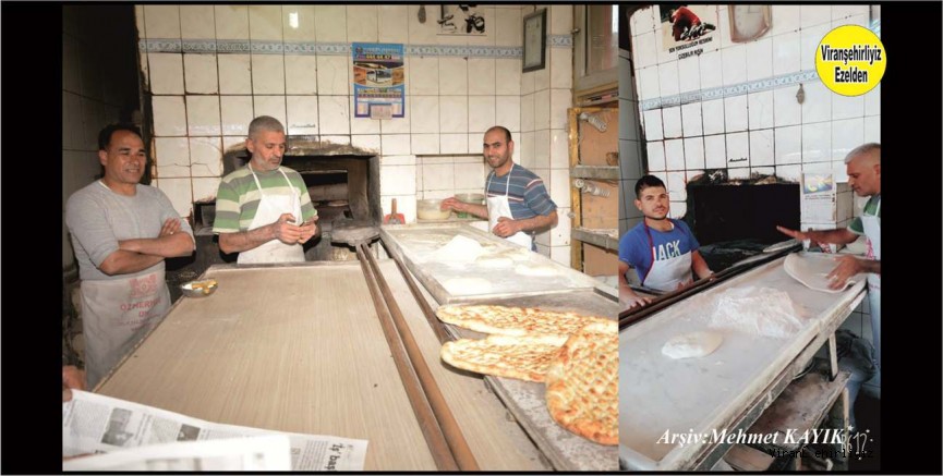 Viranşehir Tarihi Paşalar Fırını İşletmecisi Mehmet Can Kaçan, İsmet Yüksek ve Abbas Usta
