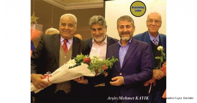 Viranşehir Tarihinin İlk Bakanlarından olan, Maliye ve Hazine Bakanı Nureddin Nebati, Ağabeyi Fethi Nebati, Avukat Mustafa Kuran ve Hacı Suphi Akışık