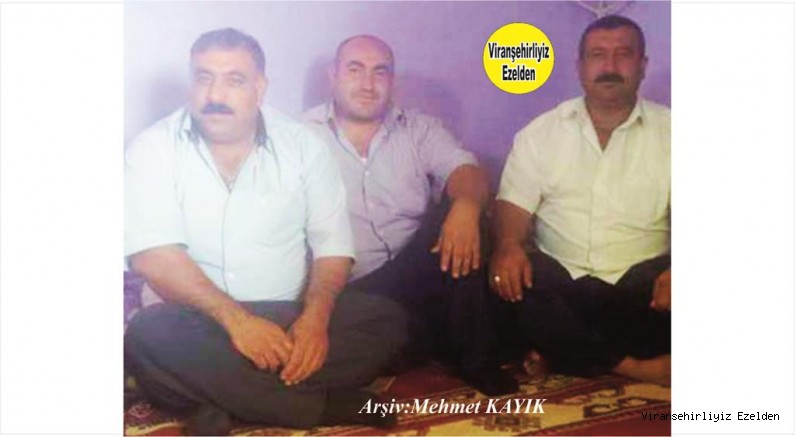 Viranşehir Tulık Köyünden Mustafa Palmanak, Tarık Palmanak  ve Soro Lakabıyla tanınan Abdullah Karvar
