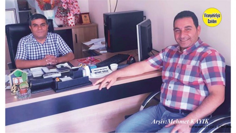 Viranşehir Yenişehir Mahallesi Eski Muhtarı Münir Kanar ve Yeni Muhtar Mithat Güllü