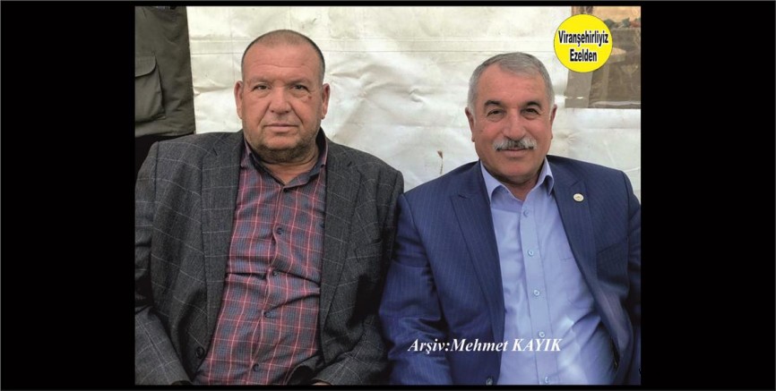 Viranşehir Ziraat Odasi Başkanı Bahri Ekinci ve Sesik Köyü Muhtarı  Salih Diken