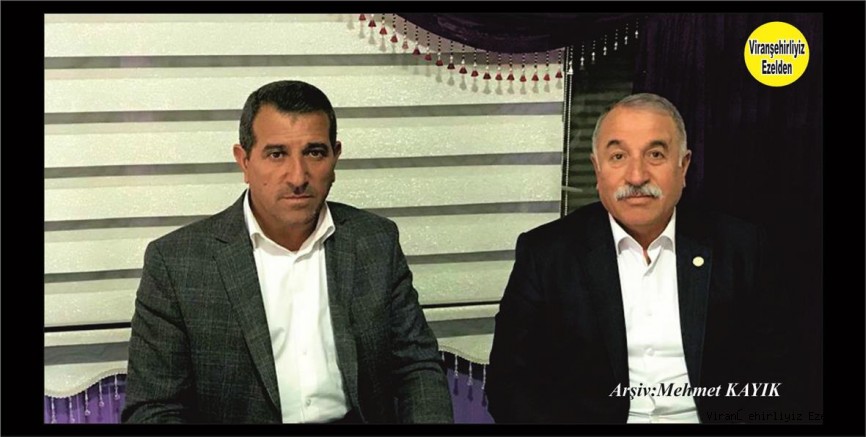 Viranşehir Ziraat Odası Başkanı Bahri Ekinci ve Viranşehir Engelliler Derneği Başkanı Şeyhmus Belca