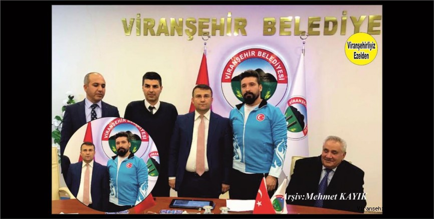 VİRANŞEHİRLİ MİLLİ HALTERCİ’DEN BELEDİYE BAŞKAN VEKİLİ ÖMER ÇİMŞİT’E ZİYARET