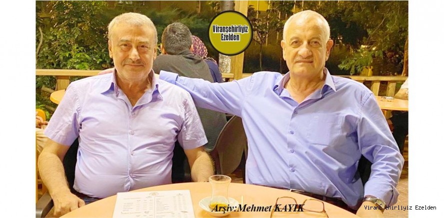 Viranşehirliyiz Ezelden İnternet Medya Gazetesi Köşe Yazarı,  Gazeteci Yazar Lokman Şıhanlıoğlu ve Lisede Eski Öğretmenlerinden Nevzat Hızarcı