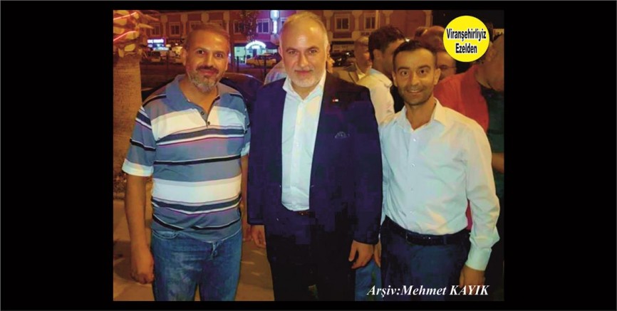 Viranşehirliyiz Ezelden Köşe Yazarı Murat Sever, Viranşehir Org Editörü Abbas Mutlu ve Türk Kızılayı Genel Başkanı Dr. Kerem Kınık