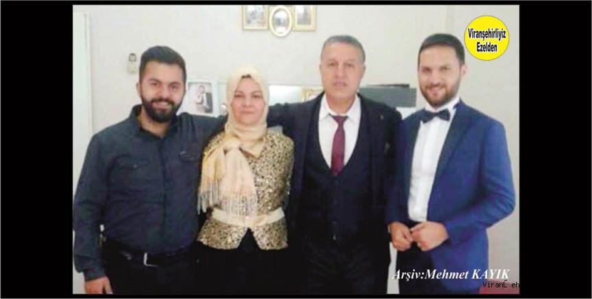 Viranşehirspor’da Yıllarca Başarılı Olarak Futbol Oynamış, Remzi Akmeşe, Eşi ve Çocukları